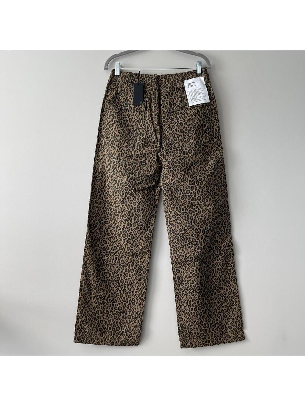NWT ~ R13 Wide Leg Utility Pant in Leopard  Size 27 - Picture 3 of 8